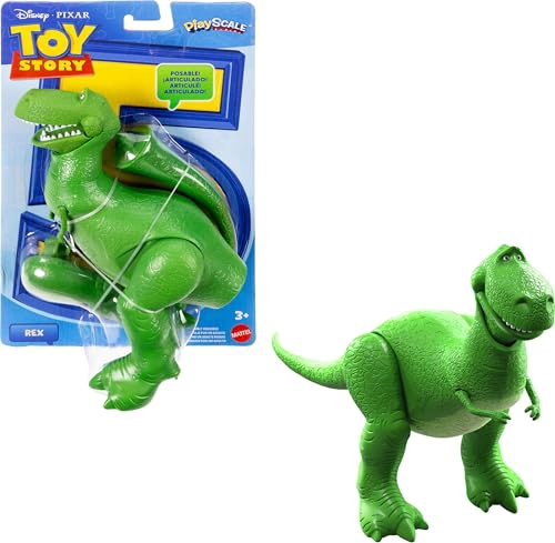 FIGURA DE ACCION MATTEL DISNEY Y PIXAR TOY STORY 5 REX ESCALA DE JUEGO DE 7 PULGADAS 1 PERSONAJE - 1
