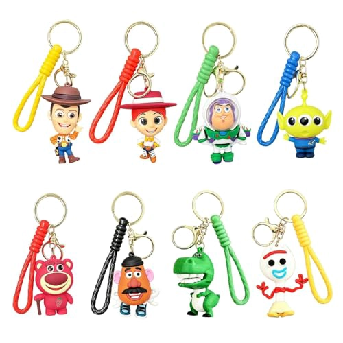 LLAVERO DE DIBUJOS ANIMADOS PARA TOY THEME STORY 8 UNIDADES LINDOS LLAVEROS ACCESORIOS LLAVERO - 1