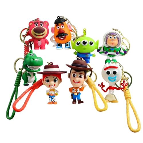 LLAVERO DE DIBUJOS ANIMADOS PARA TOY THEME STORY 8 UNIDADES LINDOS LLAVEROS ACCESORIOS LLAVERO - 6