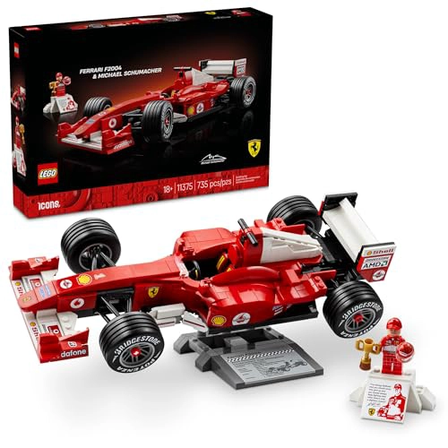LEGO ICONS FERRARI F2004 MICHAEL SCHUMACHER JUEGO DE CONSTRUCCION PARA ADULTOS MAYORES DE 18 AÑOS - 1