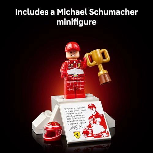 LEGO ICONS FERRARI F2004 MICHAEL SCHUMACHER JUEGO DE CONSTRUCCION PARA ADULTOS MAYORES DE 18 AÑOS - 5