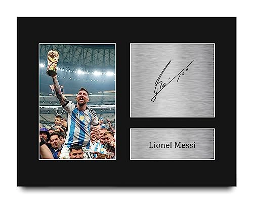 HWC TRADING ARGENTINA LIONEL MESSI GIFTS FIRMADO IMPRESO AUTOGRAFO BARCELONA PHOTO DISPLAY TAMAÑO - 1