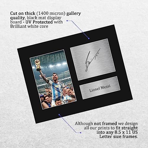 HWC TRADING ARGENTINA LIONEL MESSI GIFTS FIRMADO IMPRESO AUTOGRAFO BARCELONA PHOTO DISPLAY TAMAÑO - 3