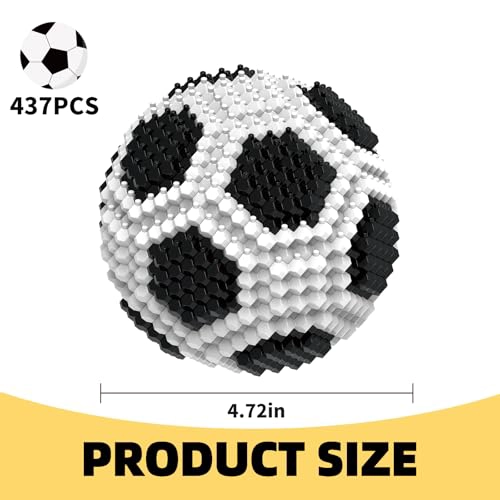 KADELE JUEGO DE BLOQUES DE CONSTRUCCION DE FUTBOL DECORACIONES DE BLOQUES STEM DESAFIANTES - 2