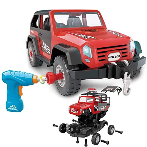 FYD JUEGO DE CONSTRUCCION DE DESMONTAJE 2EN1 JEEP CON JUEGO DE MONTAJE STEM PARA APRENDER JUGANDO - 1