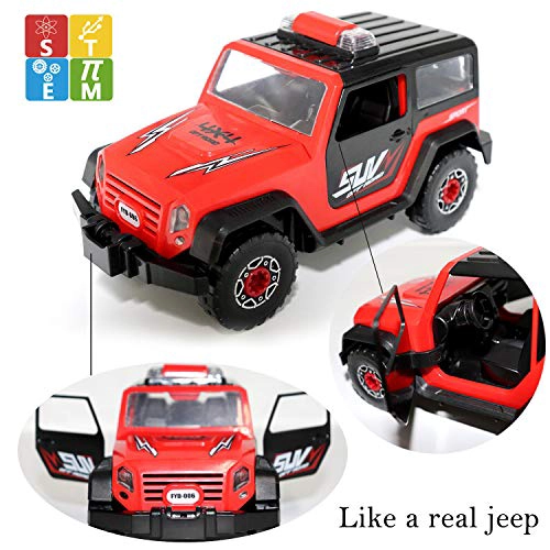 FYD JUEGO DE CONSTRUCCION DE DESMONTAJE 2EN1 JEEP CON JUEGO DE MONTAJE STEM PARA APRENDER JUGANDO - 3
