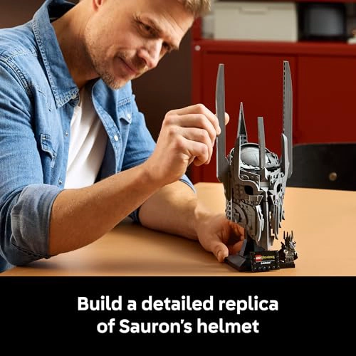 LEGO ICONS THE LORD OF THE RINGS SAURONS HELMET JUEGO DE CONSTRUCCION PARA ADULTOS MAYORES DE 18 - 3