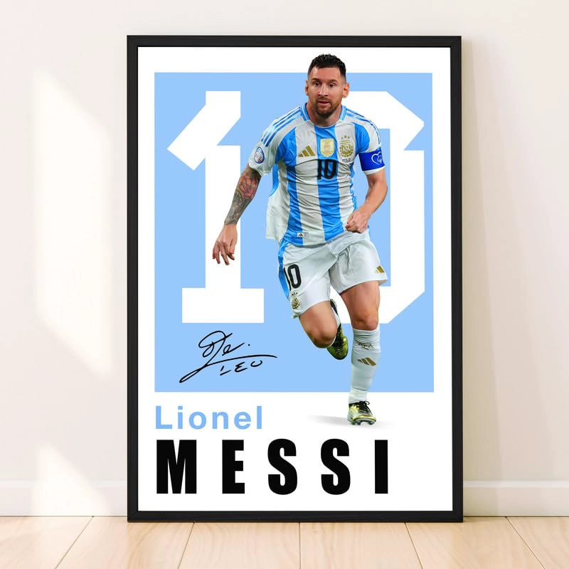 POSTER MESSI POSTER DE JUGADOR DE FUTBOL FAMOSO POSTERES DE LEONEL MESSI PARA DORMITORIO DE NIÑOS - 1
