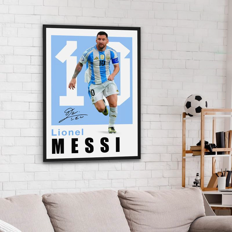 POSTER MESSI POSTER DE JUGADOR DE FUTBOL FAMOSO POSTERES DE LEONEL MESSI PARA DORMITORIO DE NIÑOS - 4