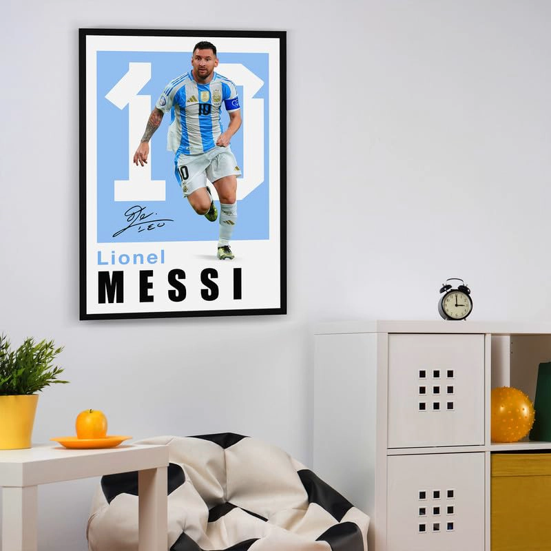 POSTER MESSI POSTER DE JUGADOR DE FUTBOL FAMOSO POSTERES DE LEONEL MESSI PARA DORMITORIO DE NIÑOS - 5