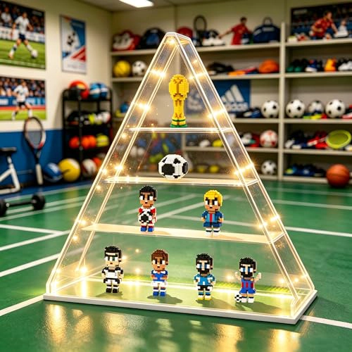 JUEGO DE 8 PIEZAS DE BLOQUES DE CONSTRUCCION DE MINIFIGURAS DE BALON DE FUTBOL COLECCIONISTA STEM - 4