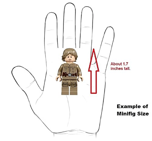 LEGO STAR WARS LUKE SKYWALKER HOTH MINIFIGURA CABEZA DE PASAMONTAÑAS CON SABLE DE LUZ Y PISTOLA - 5