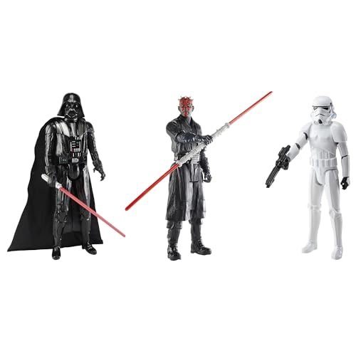 STAR WARS CLASH OF THE DARK SIDE JUEGO DE FIGURAS DE ACCION DE 12 PULGADAS PAQUETE DE 3 FIGURAS Y 4 - 1