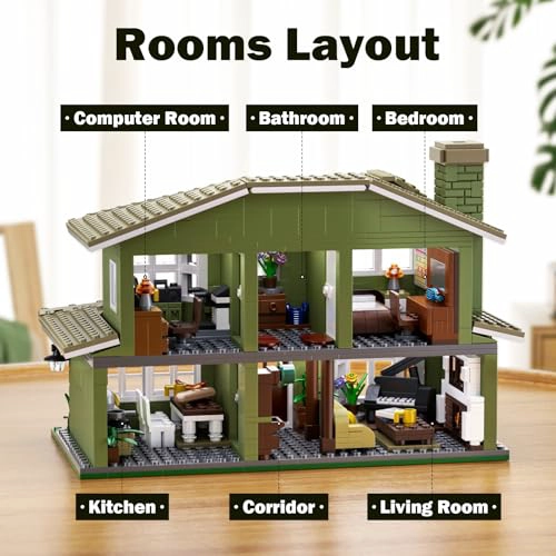 JUEGO DE CONSTRUCCION DE CASA MODERNA COMEDIA FAMILIAR CALIDA DE SITCOMS DE TV JUEGO - 2