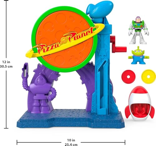 FISHERPRICE IMAGINEXT TOY STORY DE DISNEY Y PIXAR SET DE JUEGO DEL PLANETA PIZZA CON FIGURAS - 6