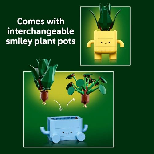 LEGO BOTANICALS HAPPY PLANTS JUGUETE DE CONSTRUCCION PARA NIÑOS NIÑAS Y NIÑOS MAYORES DE 9 AÑOS - 5