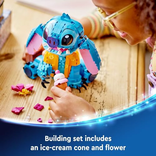 KIT DE CONSTRUCCION DE JUGUETE LEGO DISNEY STITCH JUGUETE DISNEY PARA NIÑOS DE 9 AÑOS FIGURA - 5