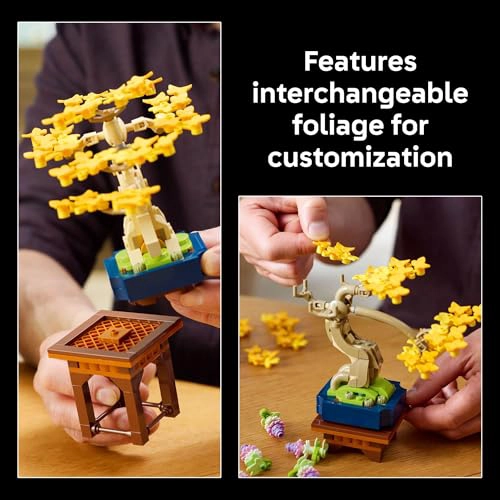 LEGO BOTANICALS JUEGO DE CONSTRUCCION DE MINI ARBOLES BONSAI BLOQUES DE CONSTRUCCION DE ARBOL - 4