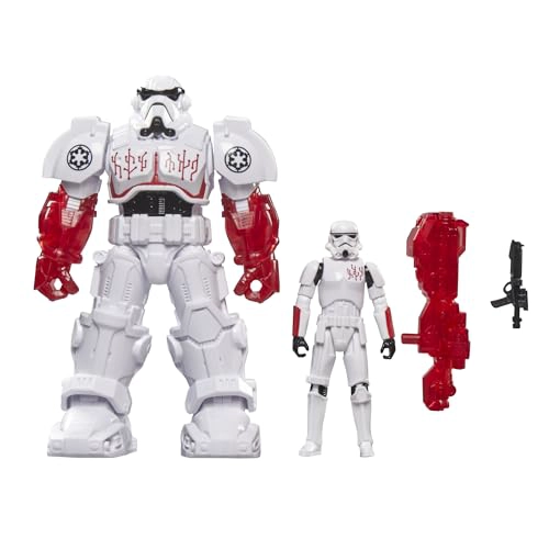 STAR WARS MUNDO E PICO DE ACCION STORMTROOPER MECH FORCE SUIT TRAJE DE MECH DE 65 PULGADAS Y FIGURA - 1