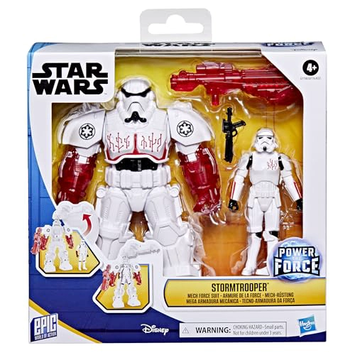 STAR WARS MUNDO E PICO DE ACCION STORMTROOPER MECH FORCE SUIT TRAJE DE MECH DE 65 PULGADAS Y FIGURA - 2