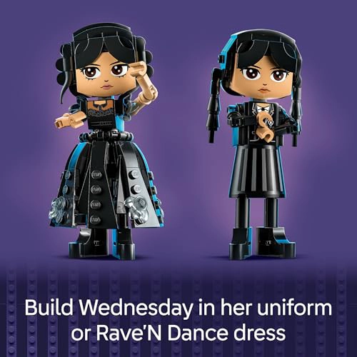 LEGO FIGURA WEDNESDAY ADDAMS JUGUETE DE CONSTRUCCION PARA NIÑOS NIÑAS Y NIÑOS A PARTIR DE 10 AÑOS - 4