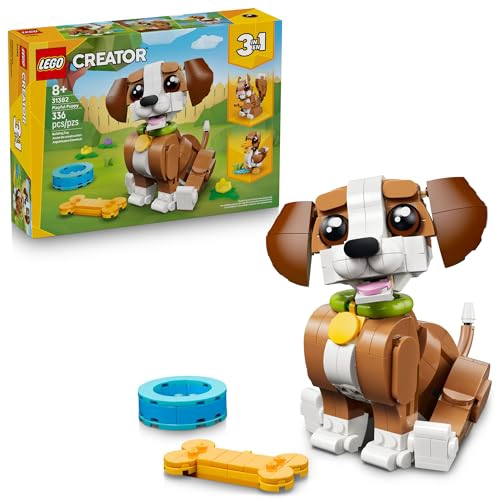 LEGO CREATOR 31382 ANIMALES LINDOS EN 1 JUGUETE DE CONSTRUCCION DE CACHORRO DECORACION - 1