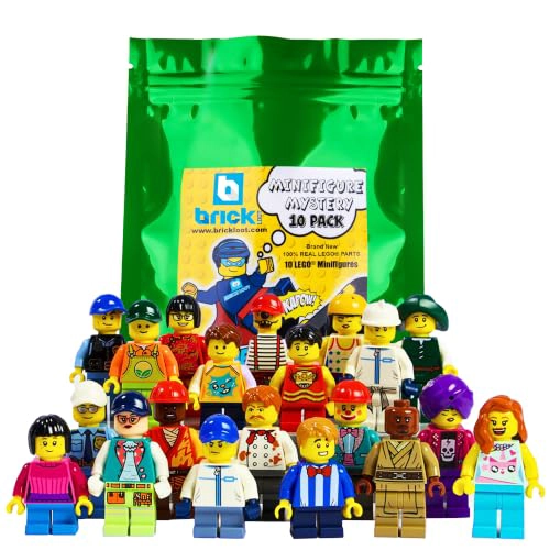 BRICK LOOT MINIFIGURES PAQUETE DE 10 MINIFIGURAS AL AZAR JUEGO DE MINIFIGURAS AUTE NTICAS PERSONAJES - 1
