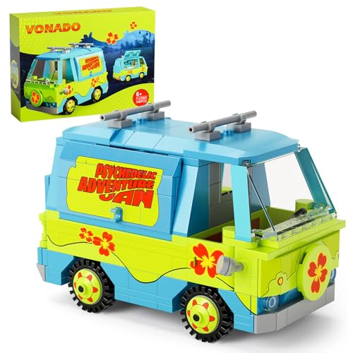 CONJUNTO DE BLOQUES DE CONSTRUCCION DE JUGUETES DE AUTOS DE PELICULA DE AVENTURA CLASICA PARA NIÑOS - 1