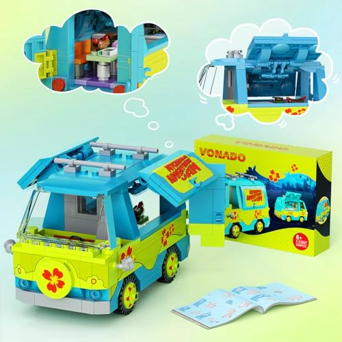 CONJUNTO DE BLOQUES DE CONSTRUCCION DE JUGUETES DE AUTOS DE PELICULA DE AVENTURA CLASICA PARA NIÑOS - 2