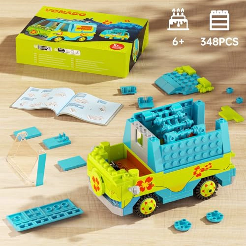 CONJUNTO DE BLOQUES DE CONSTRUCCION DE JUGUETES DE AUTOS DE PELICULA DE AVENTURA CLASICA PARA NIÑOS - 7