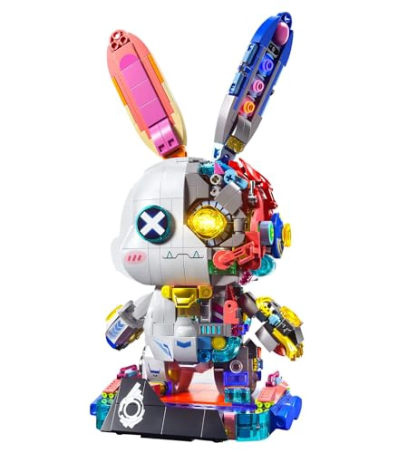 JUEGO DE CONSTRUCCION DE CONEJO MECANICO COLECCION DE JUGUETES DE ANIMALES ESTILO PUNK JUEGOS - 1