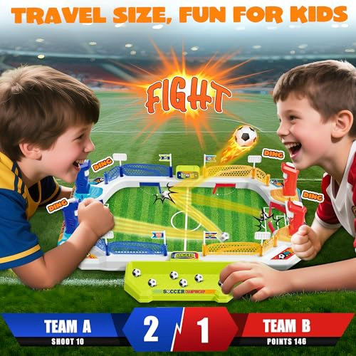 MINI JUEGO DE MESA DE FUTBOL PARA NIÑOS REGALOS DE FUTBOL DE CUMPLEAÑOS Y NAVIDAD PARA NIÑOS DE 3 4 - 3