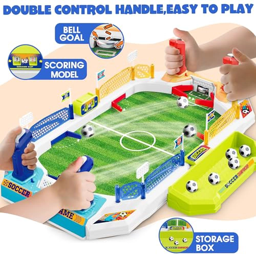 MINI JUEGO DE MESA DE FUTBOL PARA NIÑOS REGALOS DE FUTBOL DE CUMPLEAÑOS Y NAVIDAD PARA NIÑOS DE 3 4 - 4