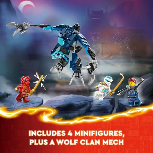 LEGO NINJAGO FIGURA DE ACCION MECH DE KAI ELEMENTAL FIRE FIGURA NINJA ROJA PERSONALIZABLE MAS - 4