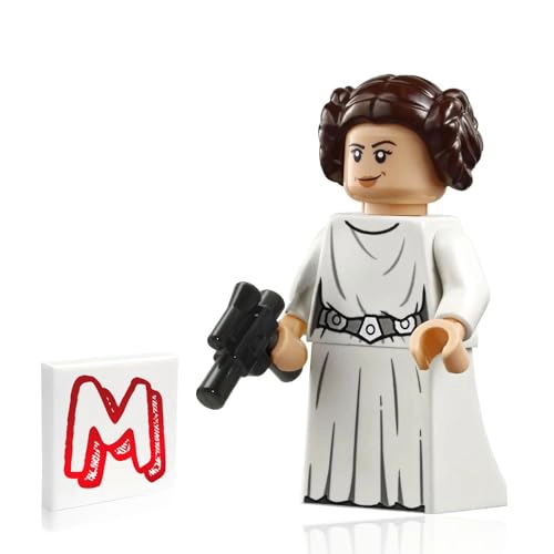LEGO MINIFIGURA DE STAR WARS PRINCESA LEIA CARRIE FISHER DEL EPISODIO 456 CON BLASTER - 1