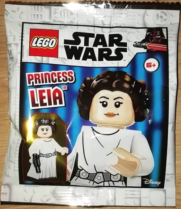LEGO MINIFIGURA DE STAR WARS PRINCESA LEIA CARRIE FISHER DEL EPISODIO 456 CON BLASTER - 3