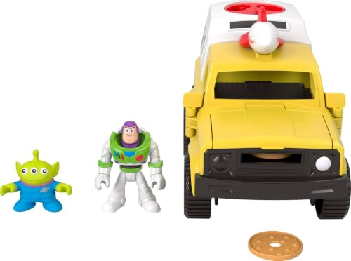 FISHERPRICE IMAGINEXT DISNEY Y PIXAR TOY STORY CAMIONETA DEL PLANETA PIZZA CON FIGURAS DE ACCION - 4