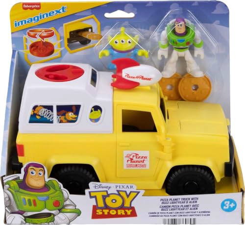 FISHERPRICE IMAGINEXT DISNEY Y PIXAR TOY STORY CAMIONETA DEL PLANETA PIZZA CON FIGURAS DE ACCION - 6