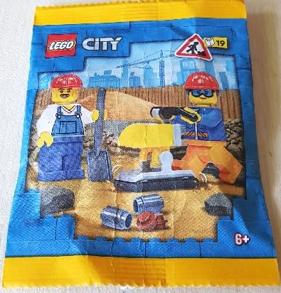 LEGO CIUDAD EQUIPO DE CONSTRUCTORES DE CONSTRUCCION CON MINIFIGURAS DE TAMPER Y HERRAMIENTAS - 2