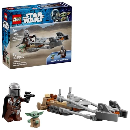 LEGO STAR WARS THE MANDALORIAN GROGUS SPEEDER BIKE JUGUETE DE CONSTRUCCION PARA NIÑOS Y NIÑAS - 1