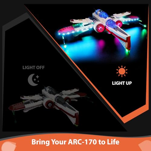 KIT DE LUCES LED COMPATIBLE CON LEGO STAR WARS ARC170 STARFIGHTER 75402 KIT DE ILUMINACION PREMIUM - 2