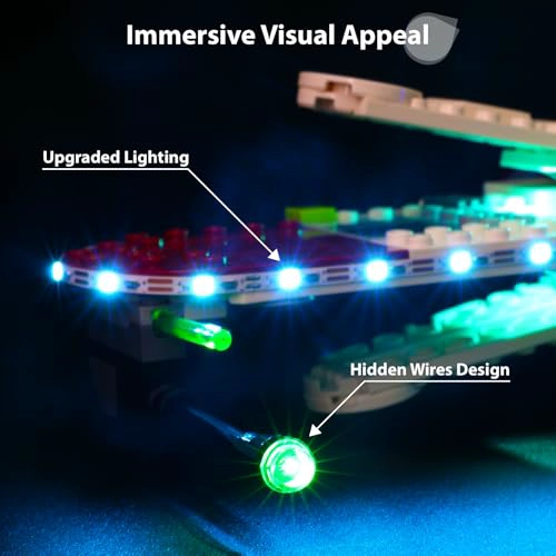 KIT DE LUCES LED COMPATIBLE CON LEGO STAR WARS ARC170 STARFIGHTER 75402 KIT DE ILUMINACION PREMIUM - 4