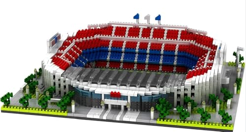 JUEGOS DE BLOQUES DE CONSTRUCCION MICRO MINI DE ESTADIO DE FUTBOL ESTILO BARCELONA JUGUETES MODELO - 1