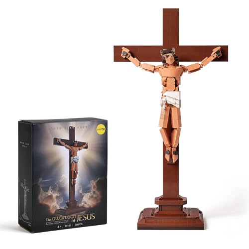 JESUS CRUCIFIXION BUILDING SET 588 PCS CHRISTIAN CROSS COLLECTIBLE MODEL KIT COMPATIBLE WITH LEGO - 1