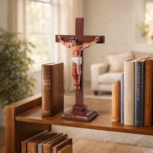 JESUS CRUCIFIXION BUILDING SET 588 PCS CHRISTIAN CROSS COLLECTIBLE MODEL KIT COMPATIBLE WITH LEGO - 6