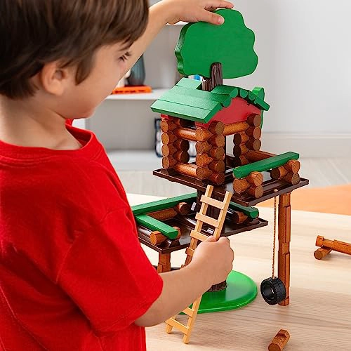 LINCOLN LOGS JUEGO DE CONSTRUCCION DE CASA EN EL ARBOL DE 2 NIVELES JUGUETE EDUCATIVO REGALO - 3