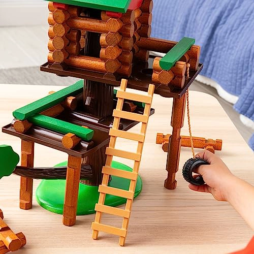 LINCOLN LOGS JUEGO DE CONSTRUCCION DE CASA EN EL ARBOL DE 2 NIVELES JUGUETE EDUCATIVO REGALO - 4