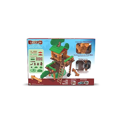 LINCOLN LOGS JUEGO DE CONSTRUCCION DE CASA EN EL ARBOL DE 2 NIVELES JUGUETE EDUCATIVO REGALO - 6