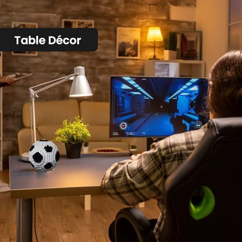 VZIIMO JUEGO DE CONSTRUCCION DE FUTBOL PARA ADULTOS REGALOS DE FUTBOL PARA NIÑOS KIT DE MODELO - 4