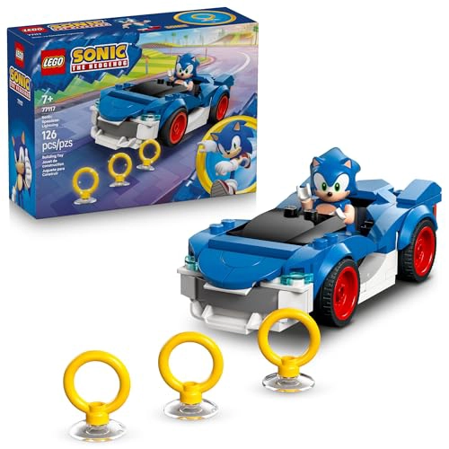 LEGO SONIC THE HEDGEHOG SONIC CARRERA DE COCHES DE RAYO DE VELOCIDAD PARA NIÑOS Y NIÑAS SET - 1